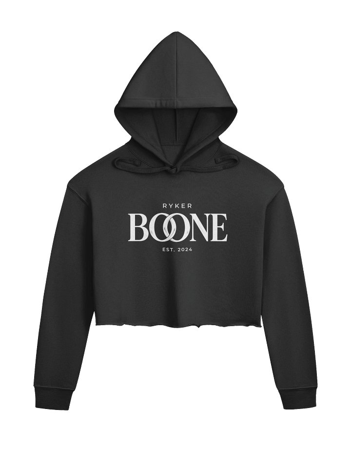 Ryker Boone "August Heatwave" Fleece Crop Hoodie (White Logo) product image (1)
