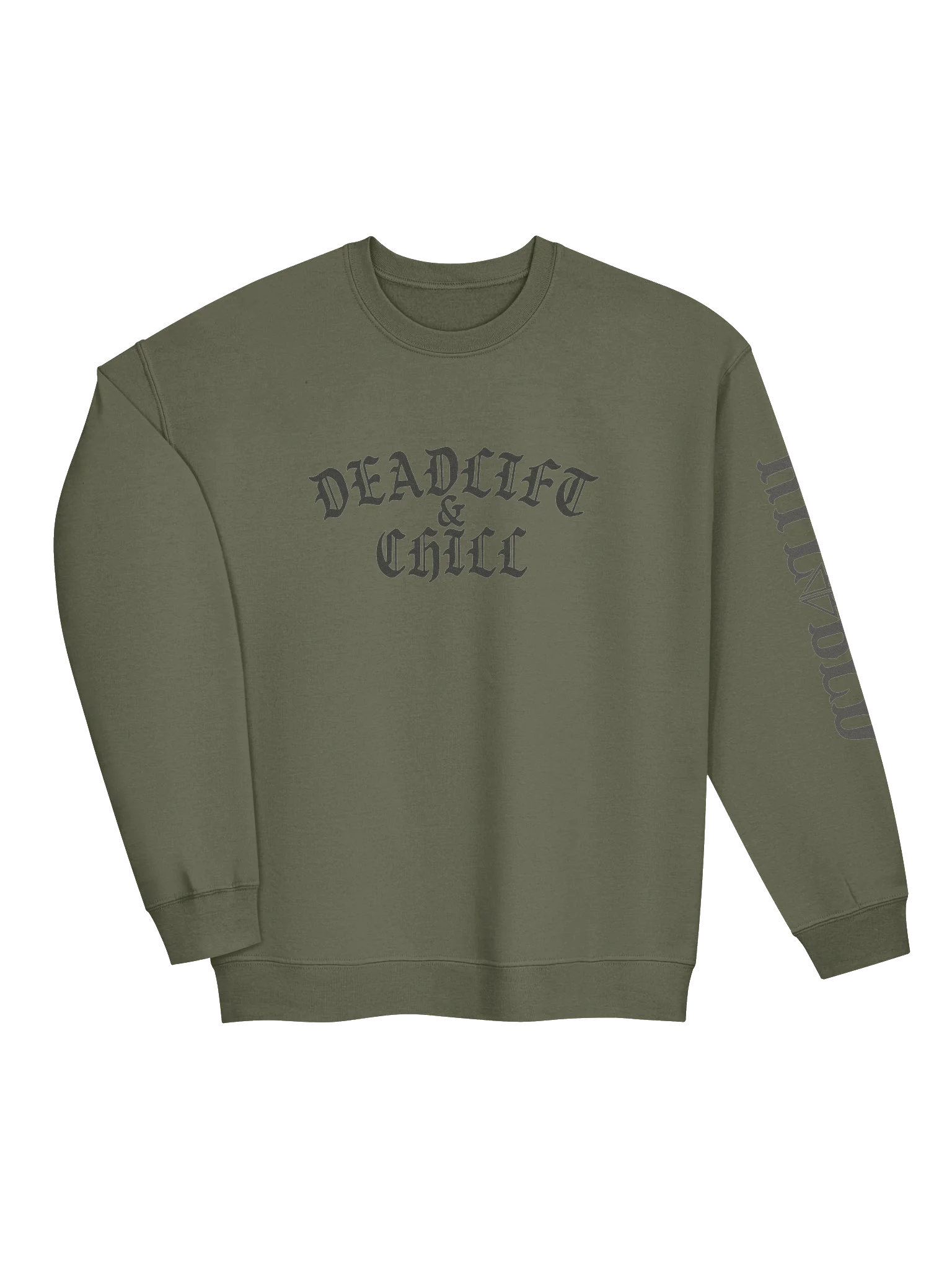 DEADLIFT & CHILL CREWNECK (BLACKLOGO) product image (3)