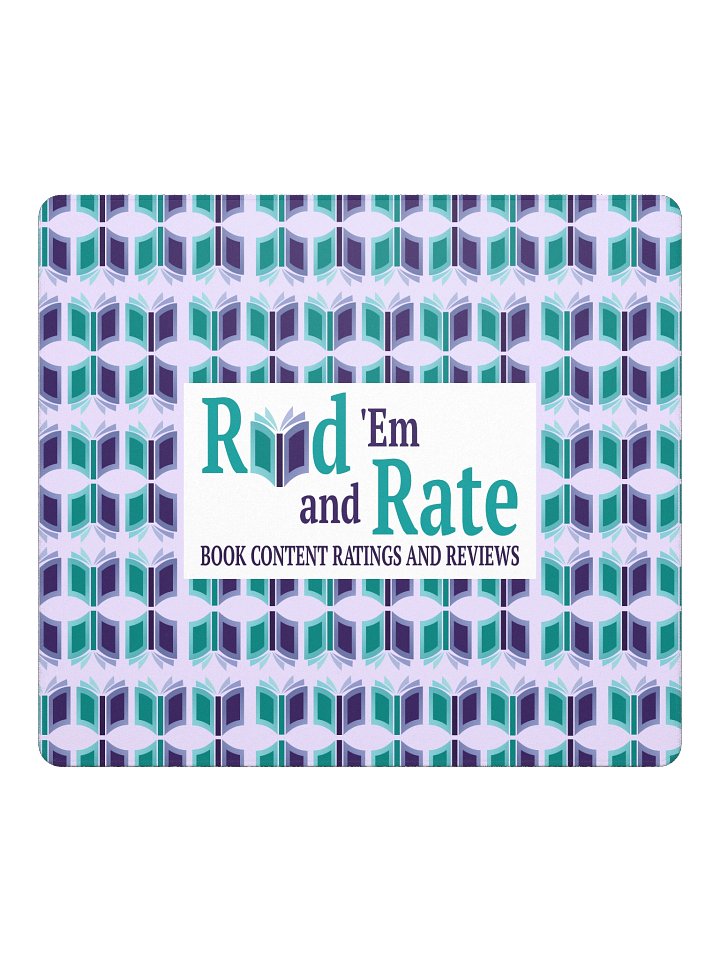 Read 'Em and Rate Gaming Mouse Pad (Light Purple Background) product image (2)