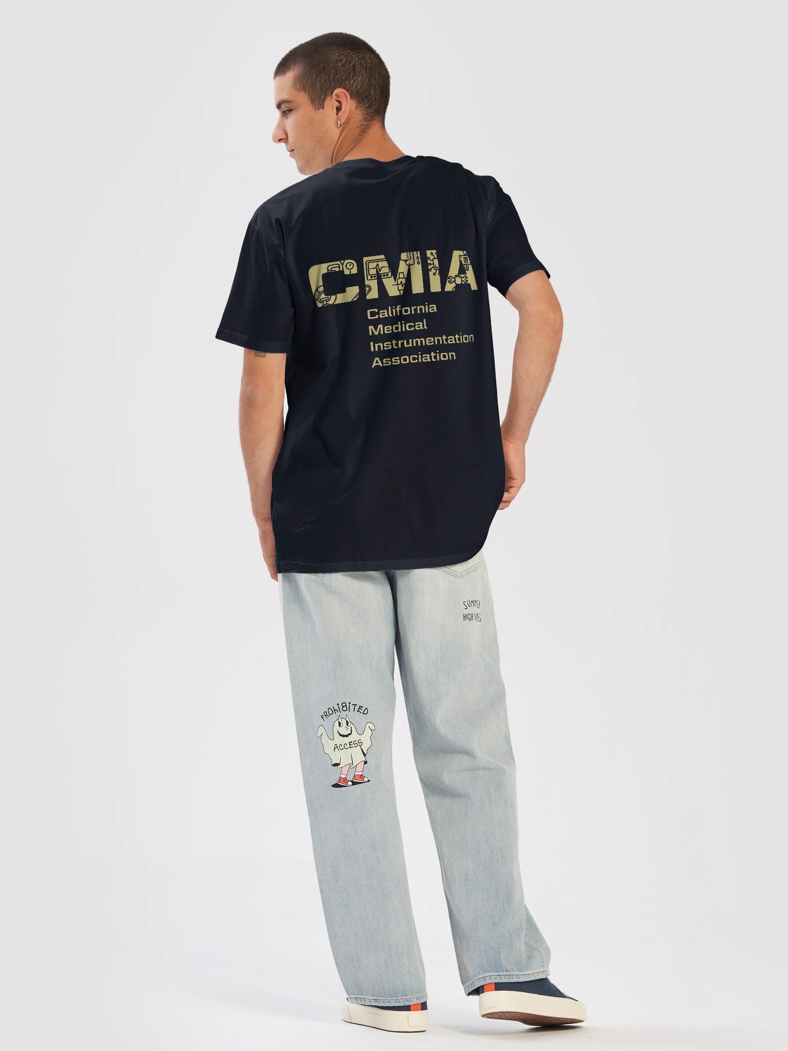 CMIA Dark Premium T-Shirt / Yellow-Gold Graphic — Color Logo product image (6)