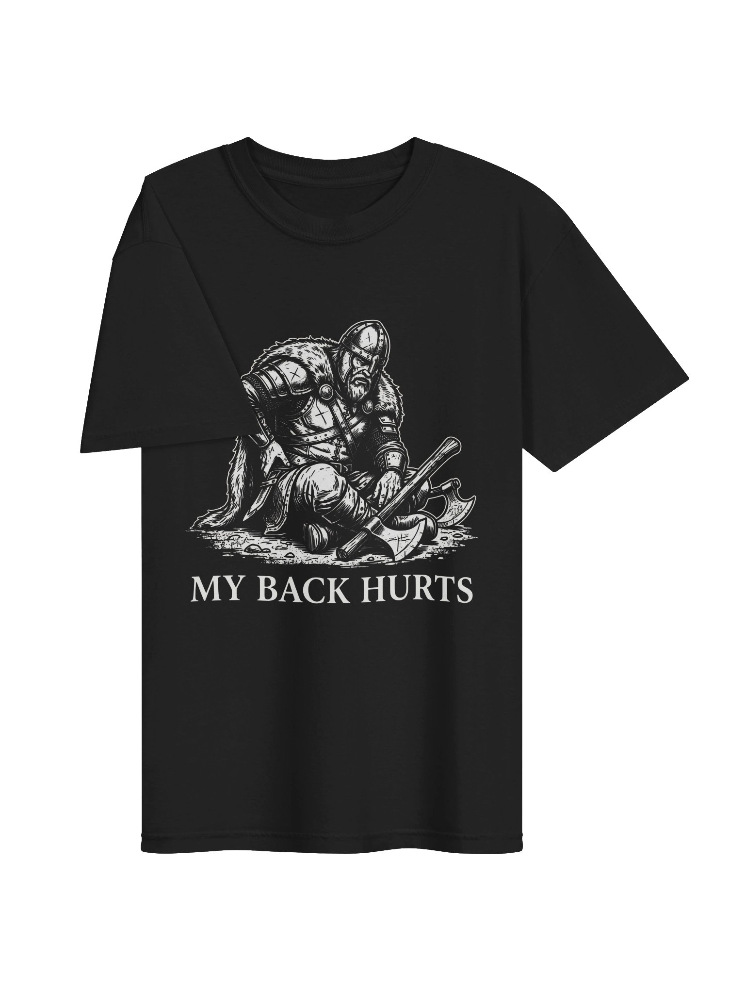 My Back Hurts Fantasy Barbarian T-Shirt – Funny Warrior Graphic Tee | Comfort Colors product image (4)