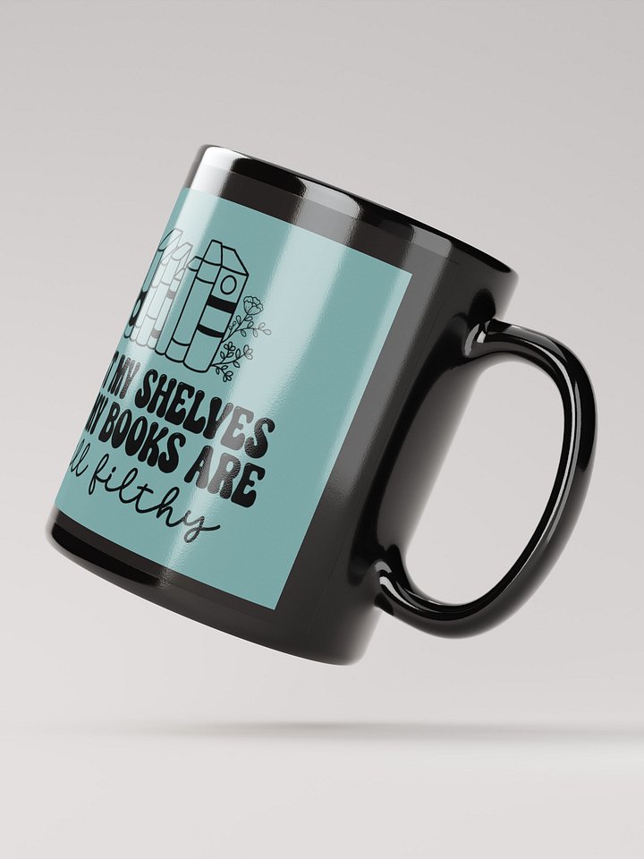Filthy Books Black Glossy Mug product image (2)