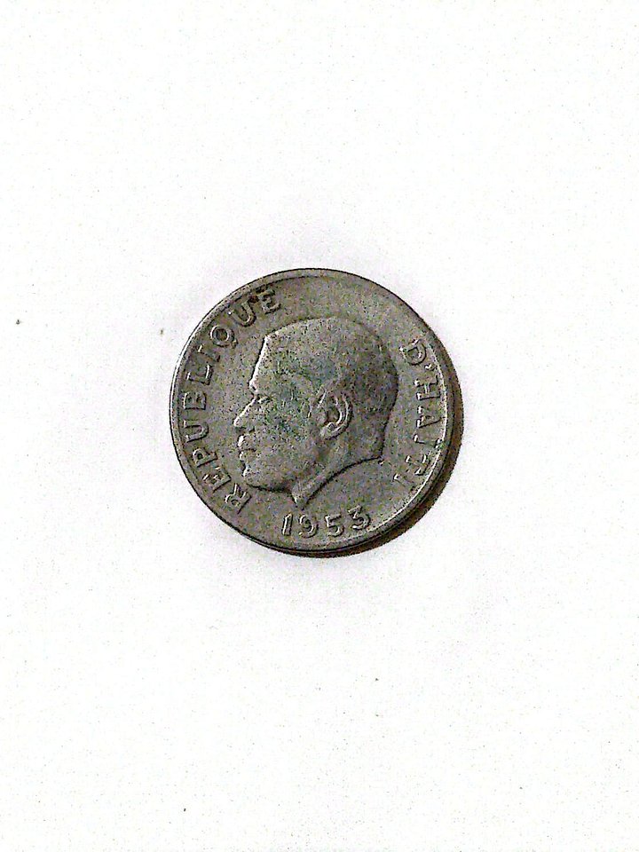 10-cent Haitian Gourde coin - Paul Eugène Magloire (1955) product image (1)