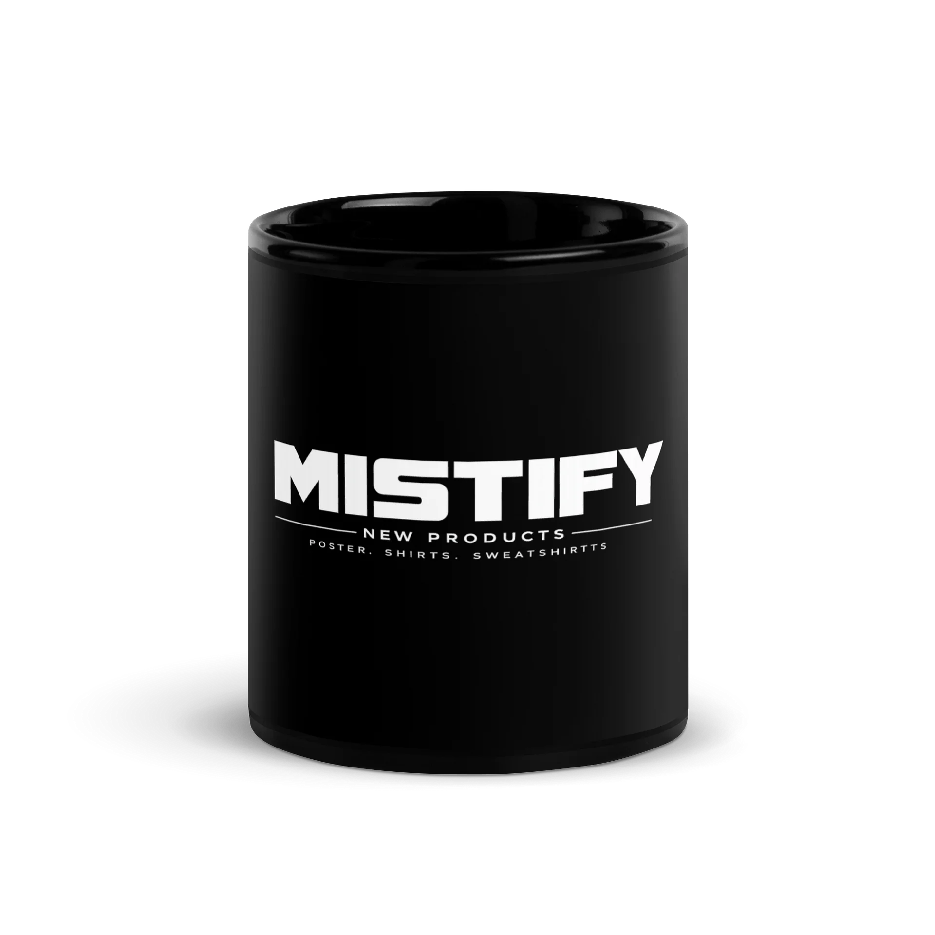 MISTIFY New Product Black Glossy Mug product image (1)