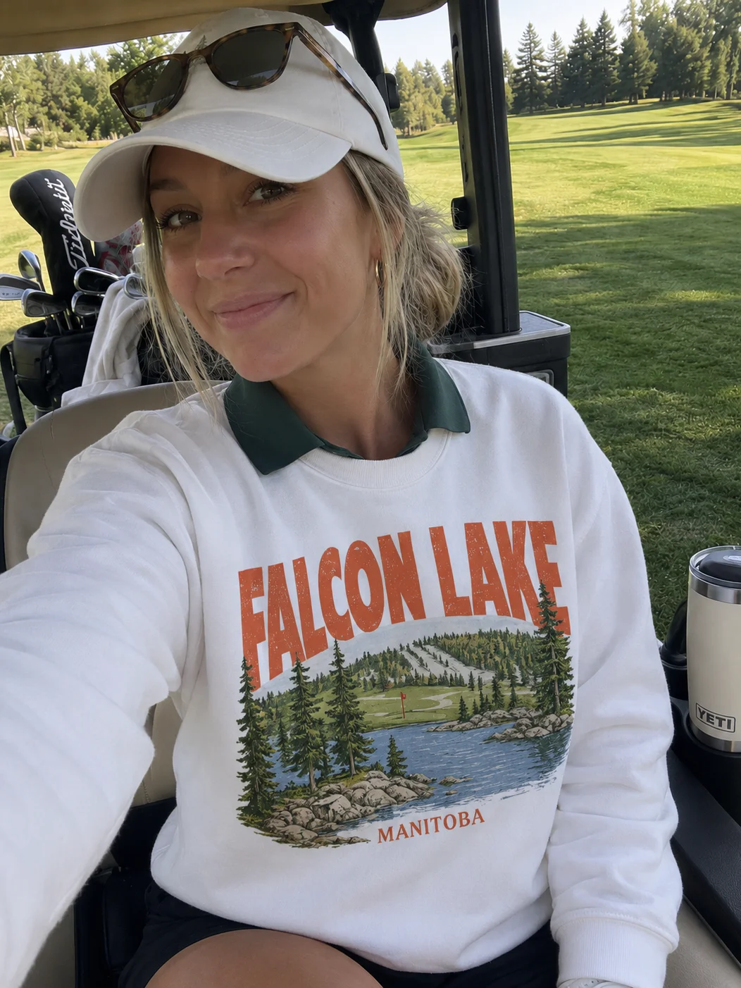 Falcon Lake Manitoba Crewneck - 100% Cotton Exterior product image (2)