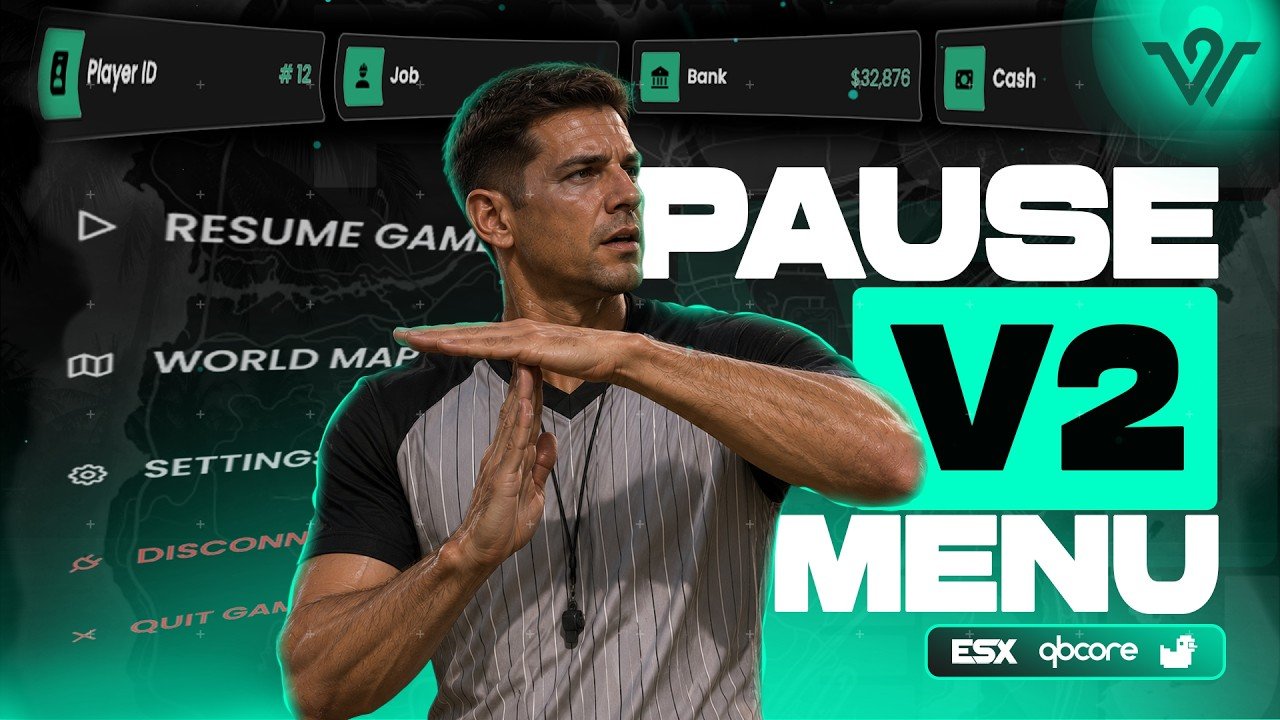 FiveM Pause Menu | Walkthrough | ESX, QB, QBOX product image (1)