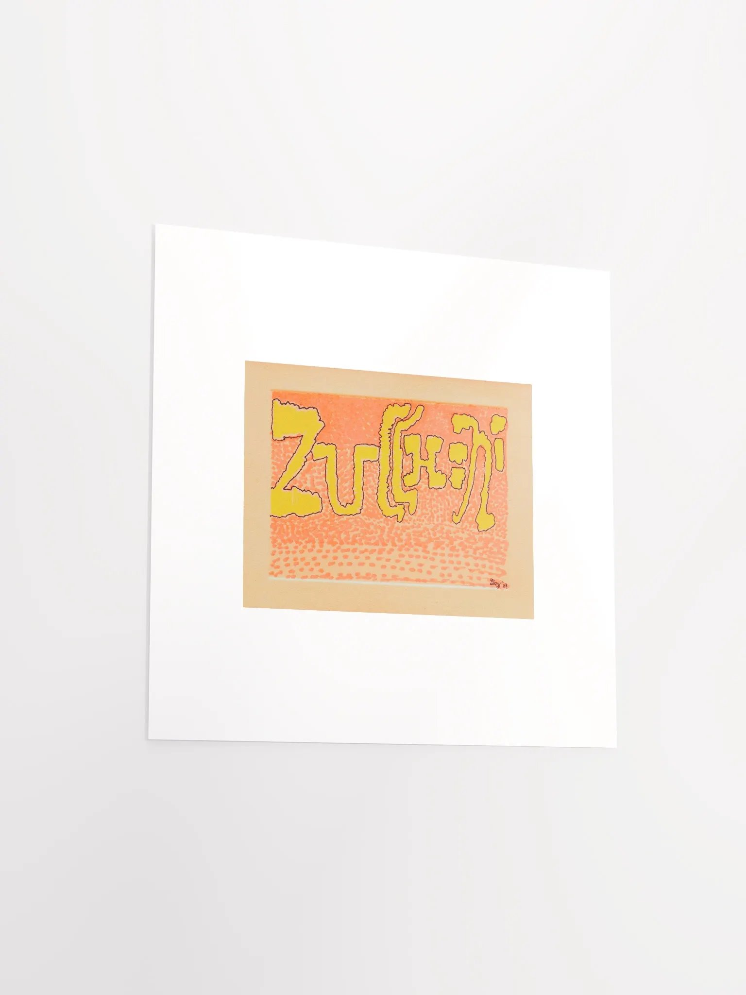 zucchini panel card print product image (2)