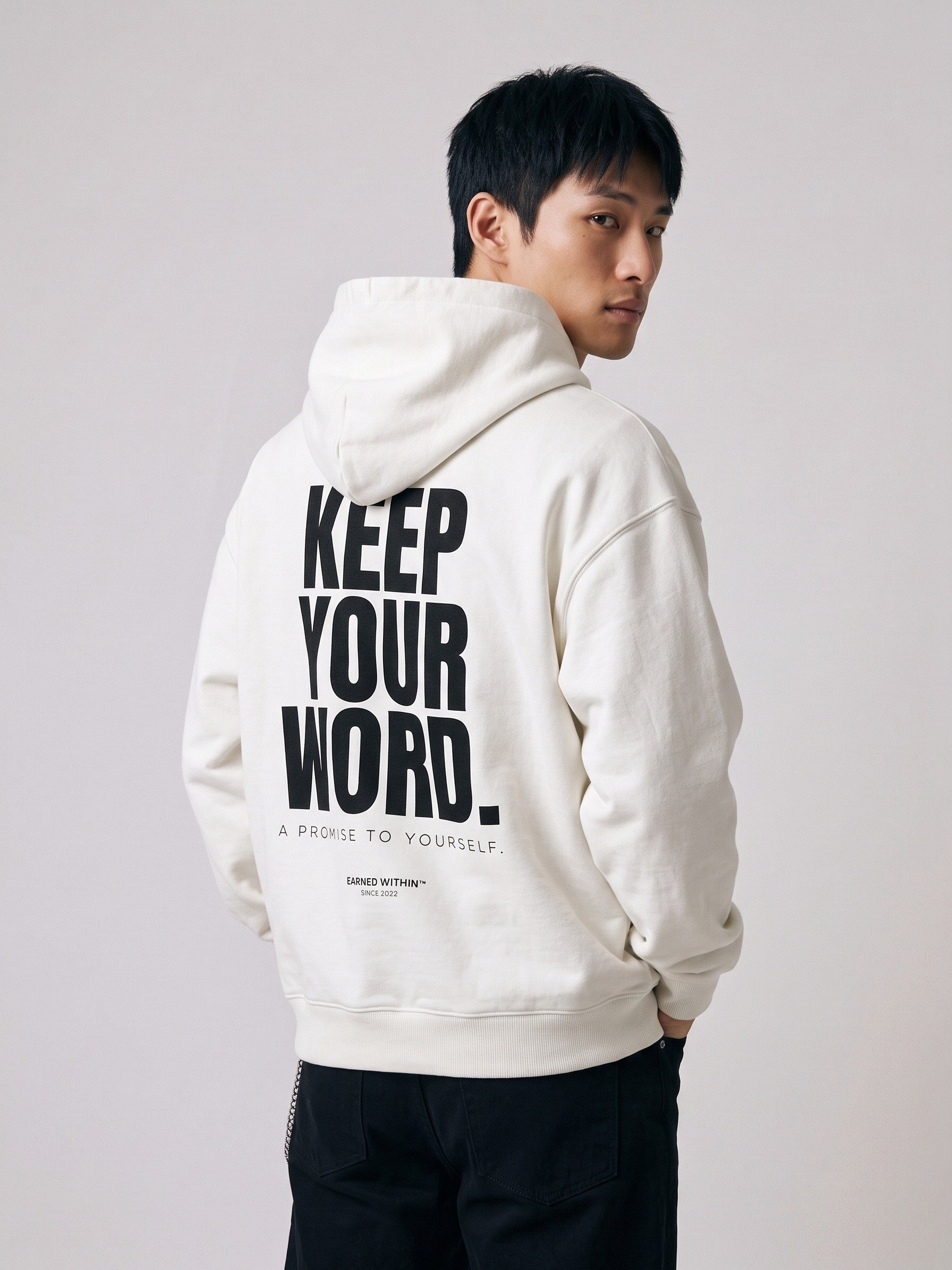 KEEP YOUR WORD HOODIE — LIGHT product image (2)