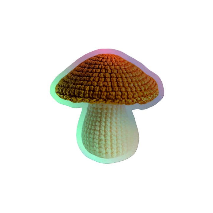 CozyAvocado Kiss-Cut Holographic Sticker Sheet Mushroom #2 product image (2)
