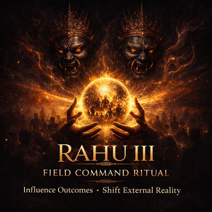 RAHU III - FIELD COMMAND RITUAL (Influence Outcomes - Shift External Reality) product image (1)