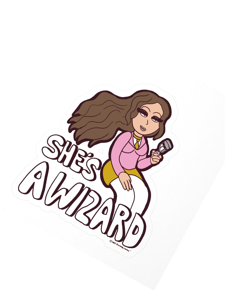 GRWM Girlhood™ “She’s a Wizard” Sticker product image (2)