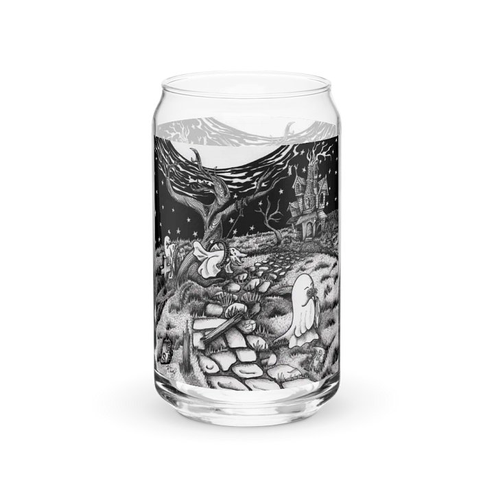 Haunted Estate can-shaped glass product image (1)