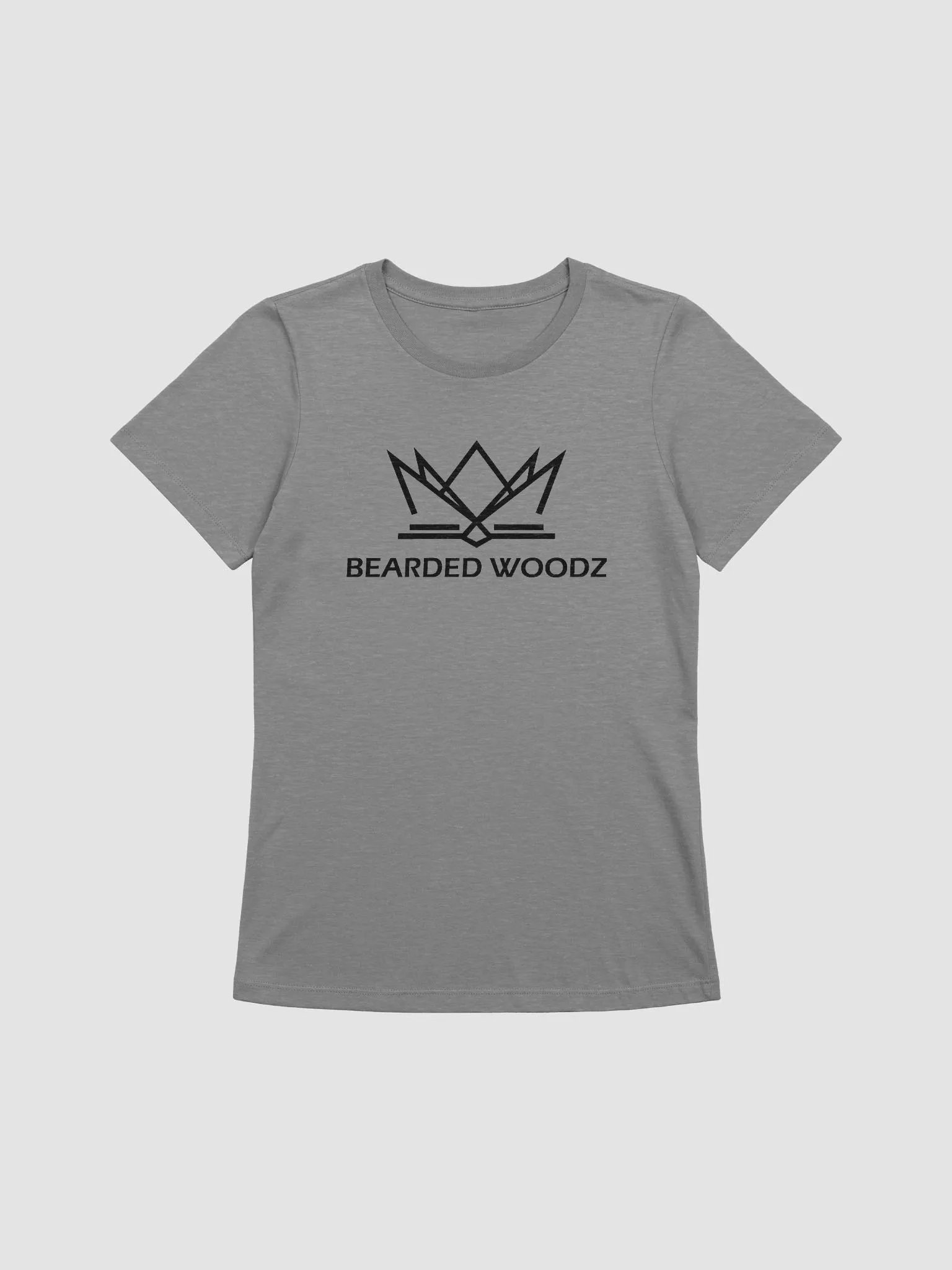 Women's Bearded Woodz Relaxed-fit T-Shirt (Black Embroidery) product image (1)
