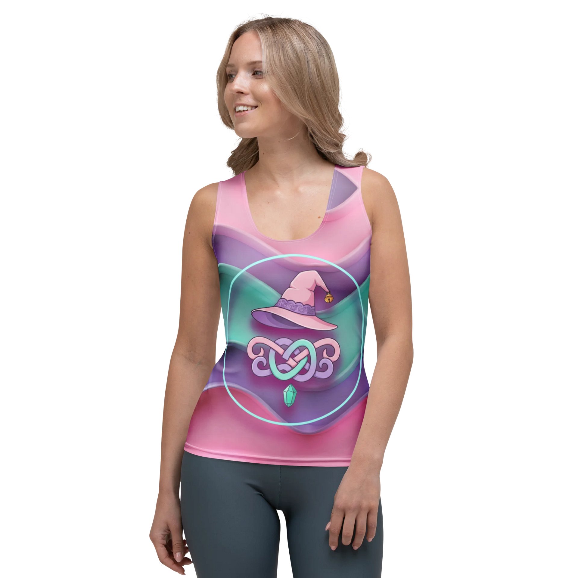 Whimsical Witch Hat All-Over Print Tank Top product image (1)