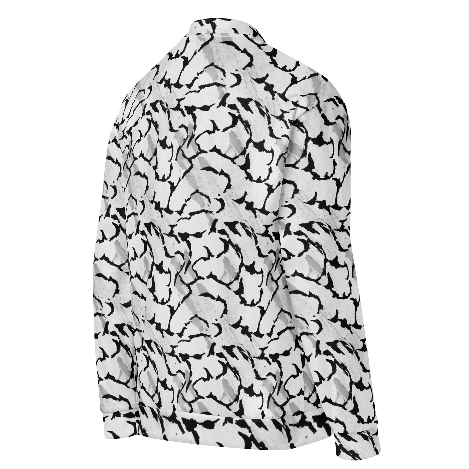 Black White Bomber Jacket product image (4)