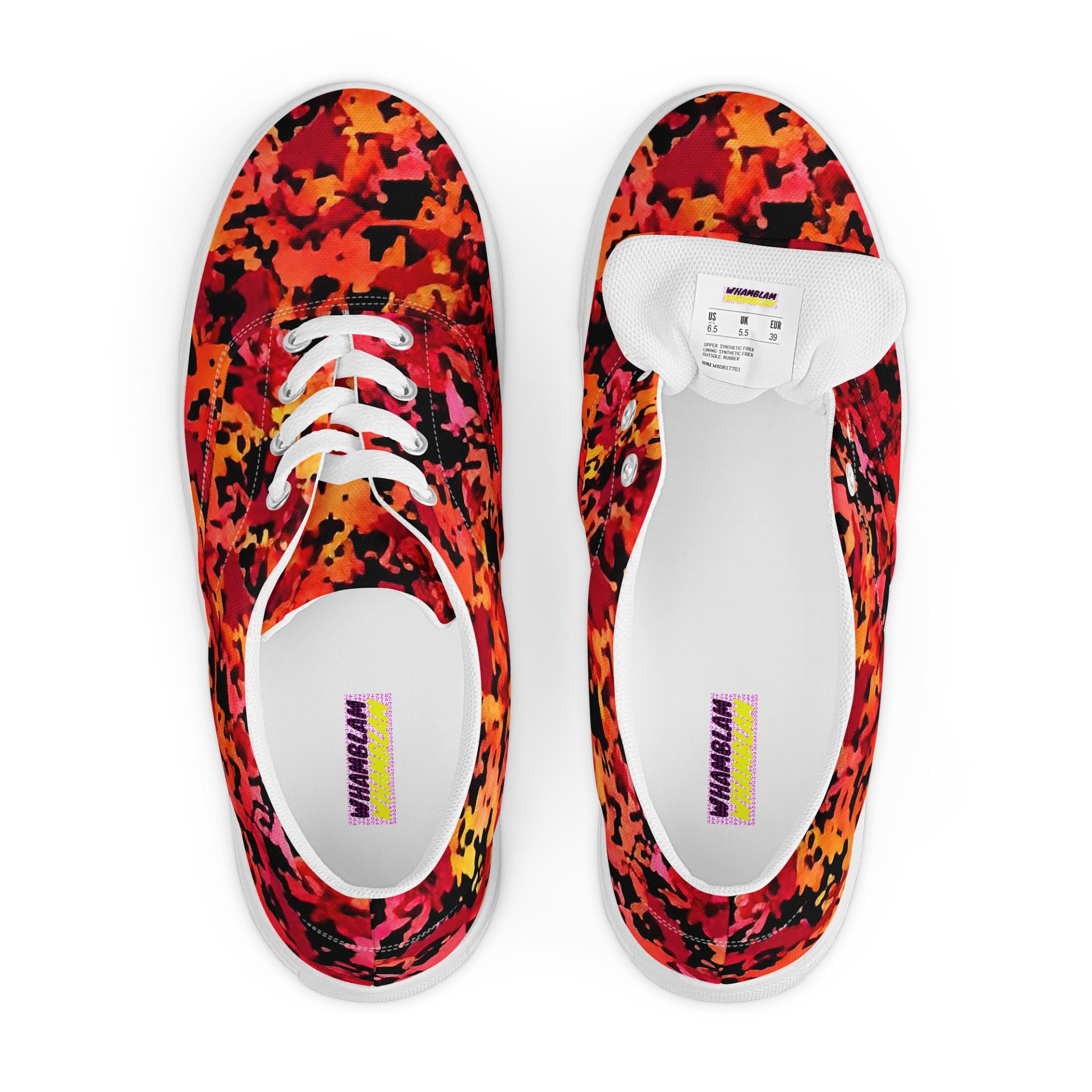 Firestorm Camo Women's Canvas Sneakers product image (6)