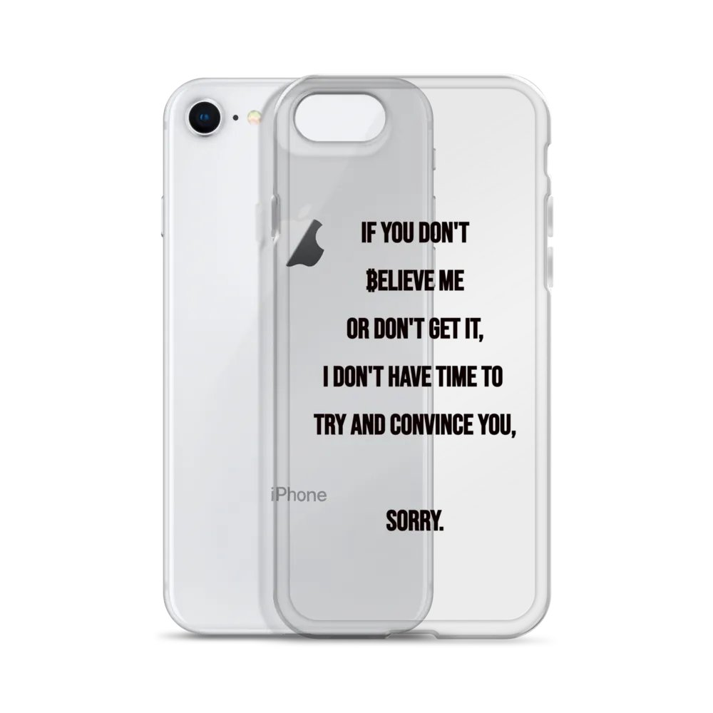 SATOSHI Quote - iPhone Clear Case product image (2)