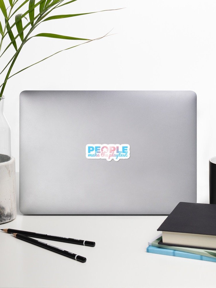 Little Meeple Trans Pride PMTP Vinyl Sticker product image (2)