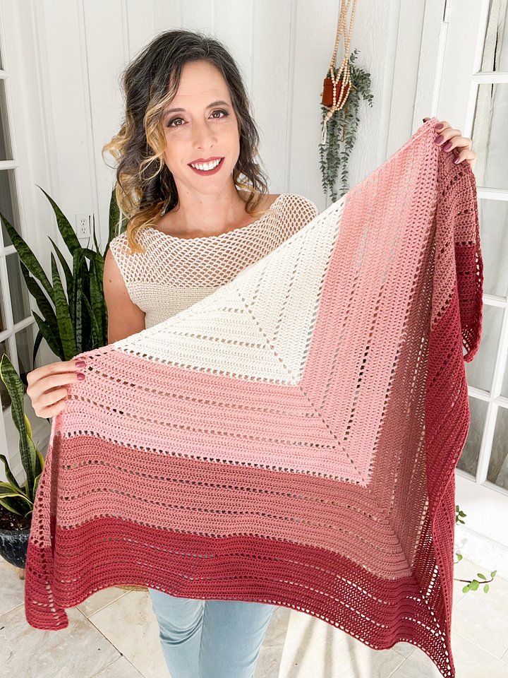 Triangle Crochet Shawl Pattern by Briana K Designs product image (2)