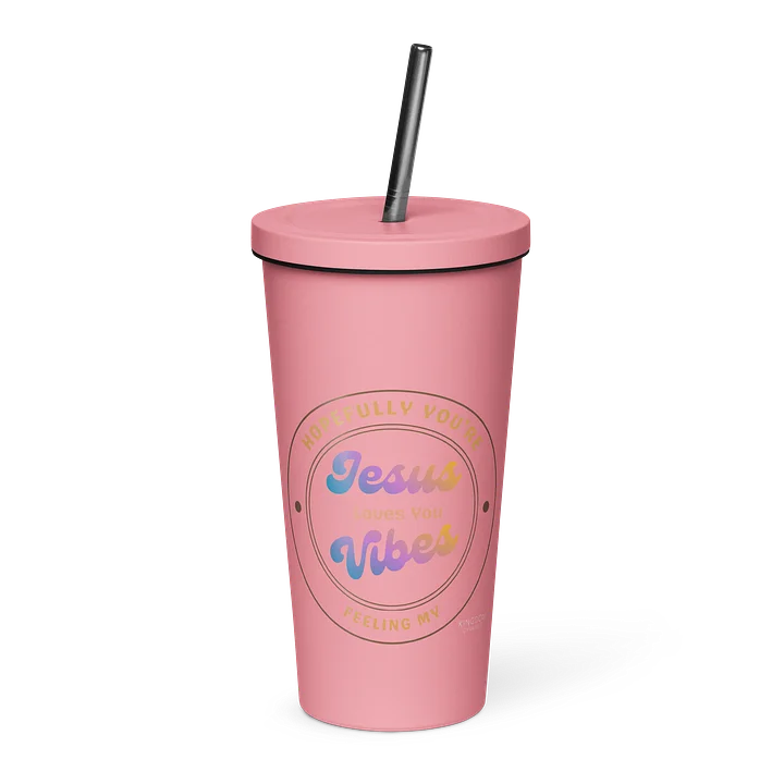 Jesus Vibes Travel Tumbler - Pink product image (1)