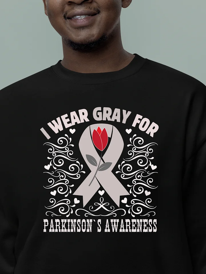 I Wear Gray For Parkinson Awareness, Flourish Heritage Sweatshirt product image (11)