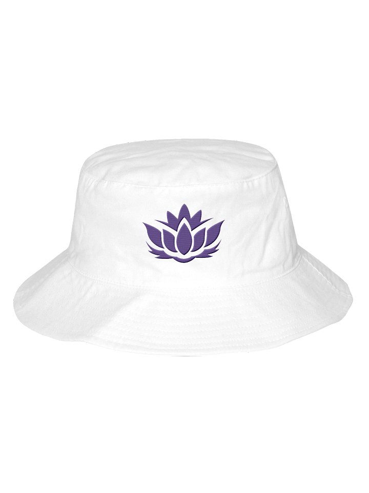 Purple Lotus Embroidered Bucket Hat (Flexfit) - RNTV Signature Collection product image (1)