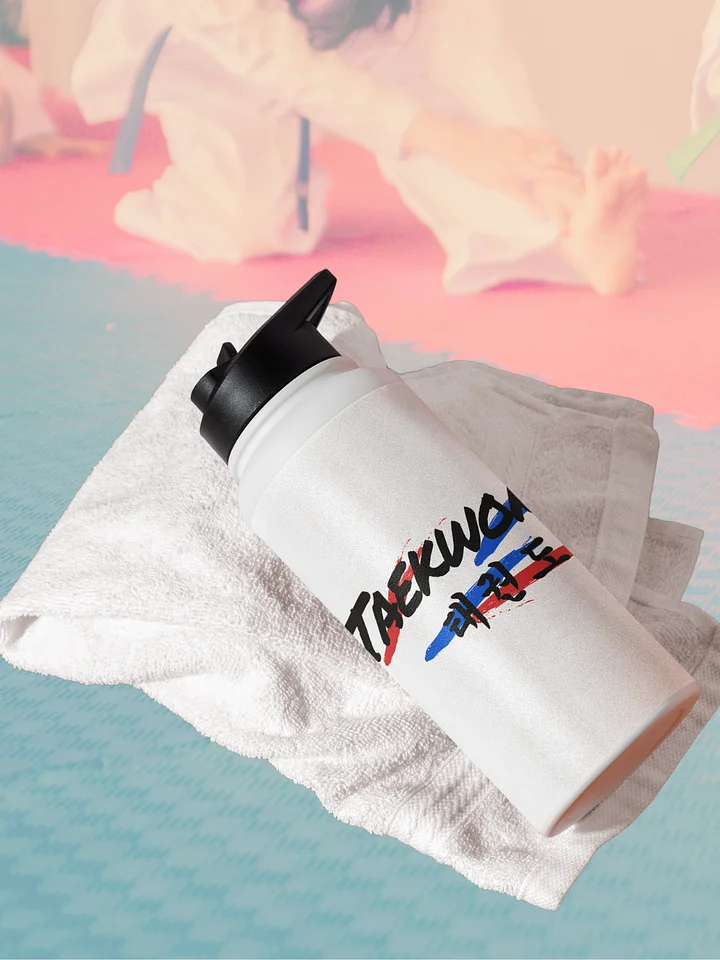 Taekwondo Red & Blue Stainless Steel Water Bottle product image (1)