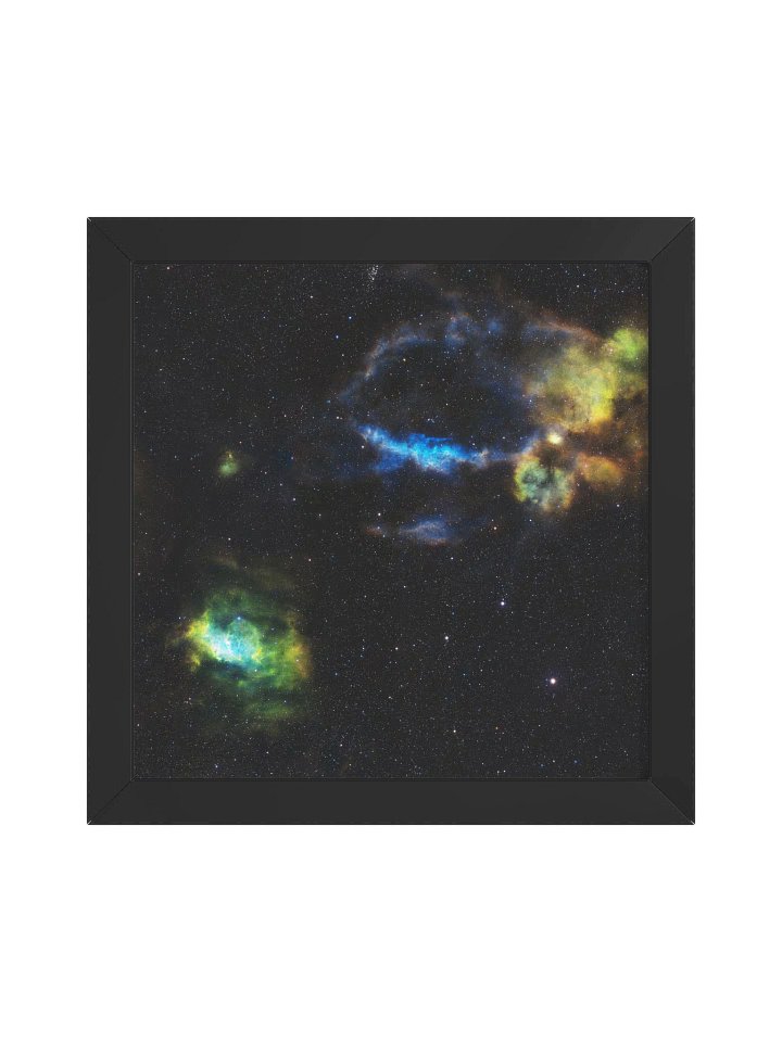 Bubble and Lobster Claw Nebulae Framed Print product image (1)