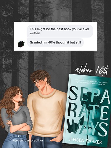 brb crying because I just got this message from an arc reader of Separate Ways 😭

📖 Separate Ways coming October 16, 2026 

•...