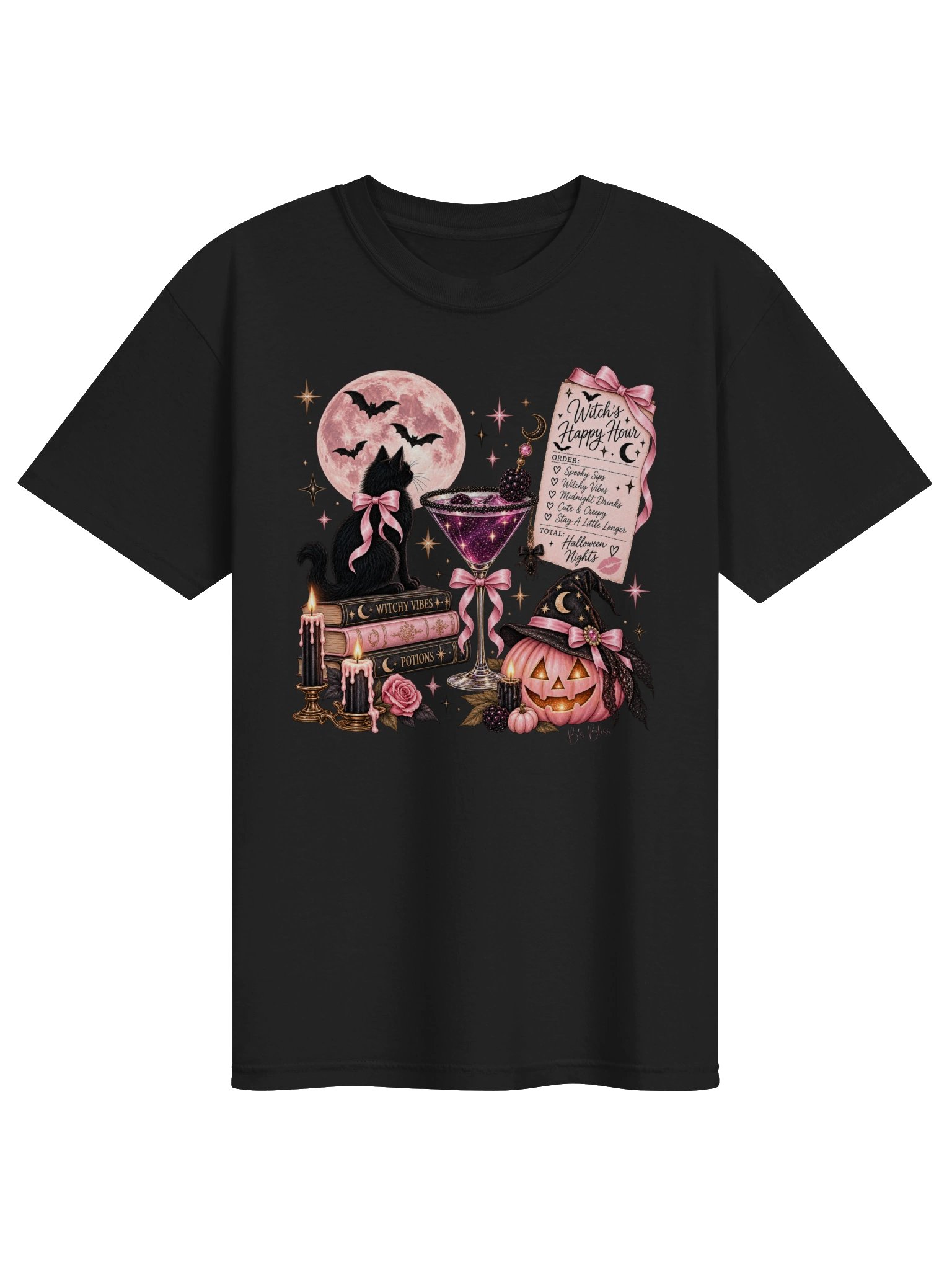 Comfort Colors Pink Halloween Graphic T-Shirt product image (3)