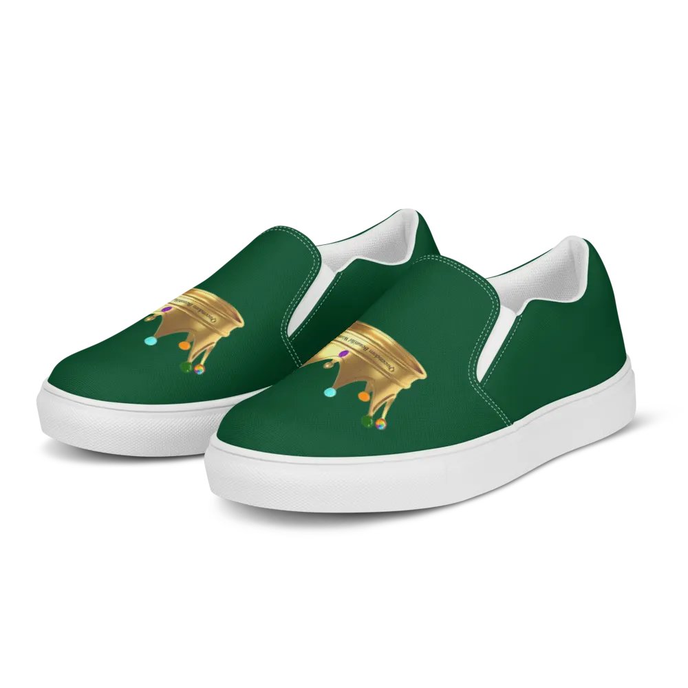 Queendom Beautiful Women Crown Canvas Shoes /Green (TM) product image (2)
