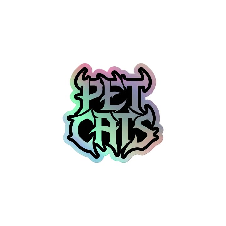 PET CATS HOLO STICKER product image (1)