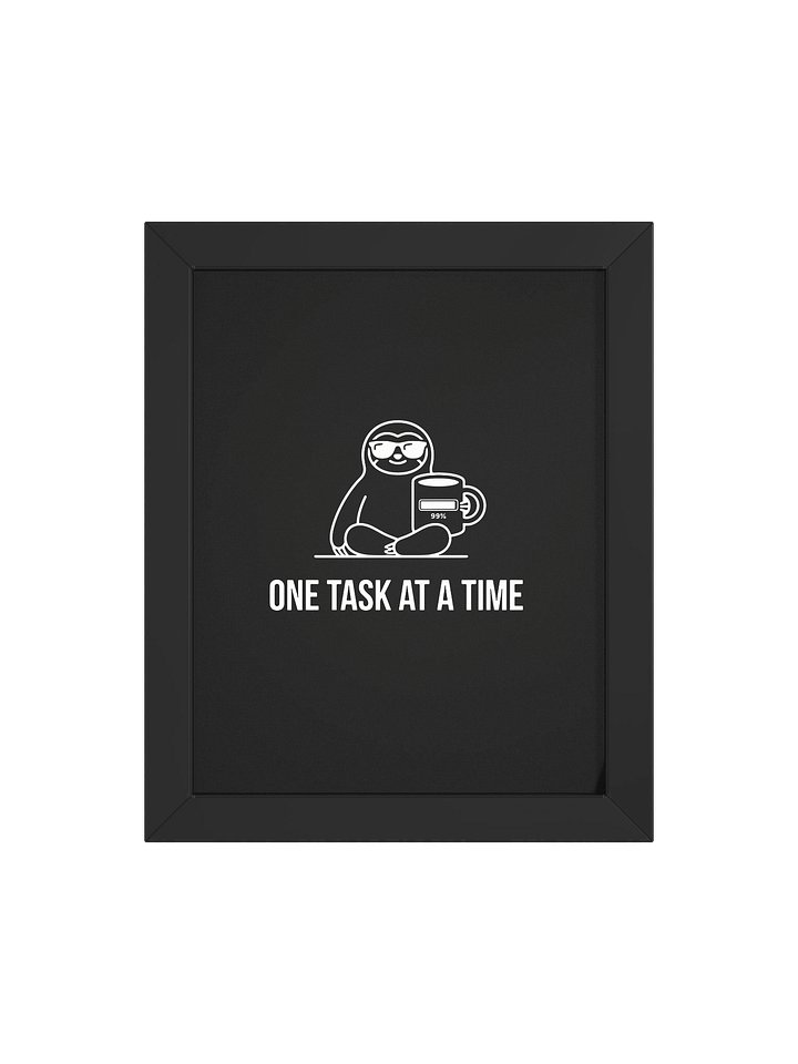 Work From Home Focus Poster, Back To The Task Minimalist Wall Art, Productivity Desk Print for Remote Work, Deep Work Office Decor product image (1)