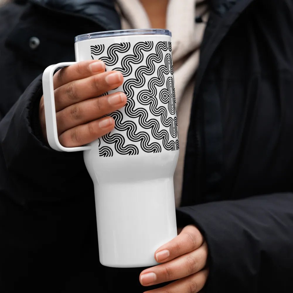 Monochrome Maze 25 oz Travel Mug product image (4)