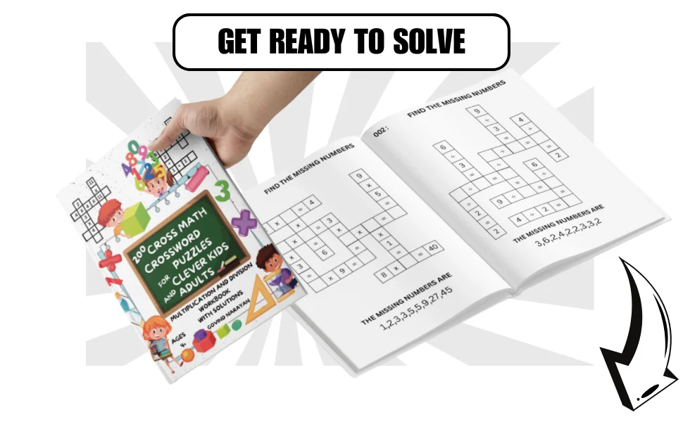 200 Crossmath Puzzles: Multiplication and Division for Kids (Ages 4-8) | Ebook | Printable PDF product image (3)