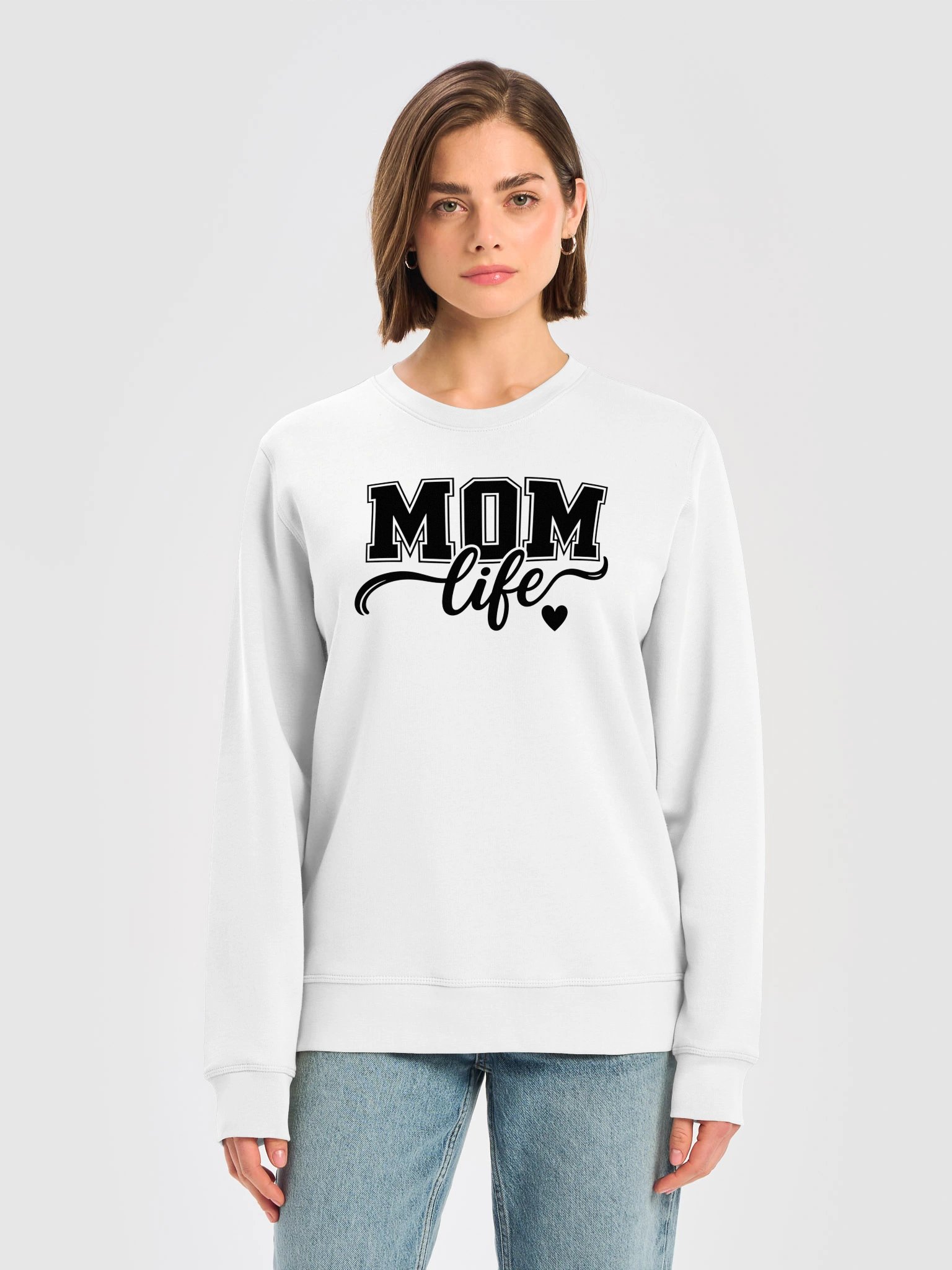 Mom Life Sweatshirt | Varsity Letter Sports Mom Crewneck product image (13)