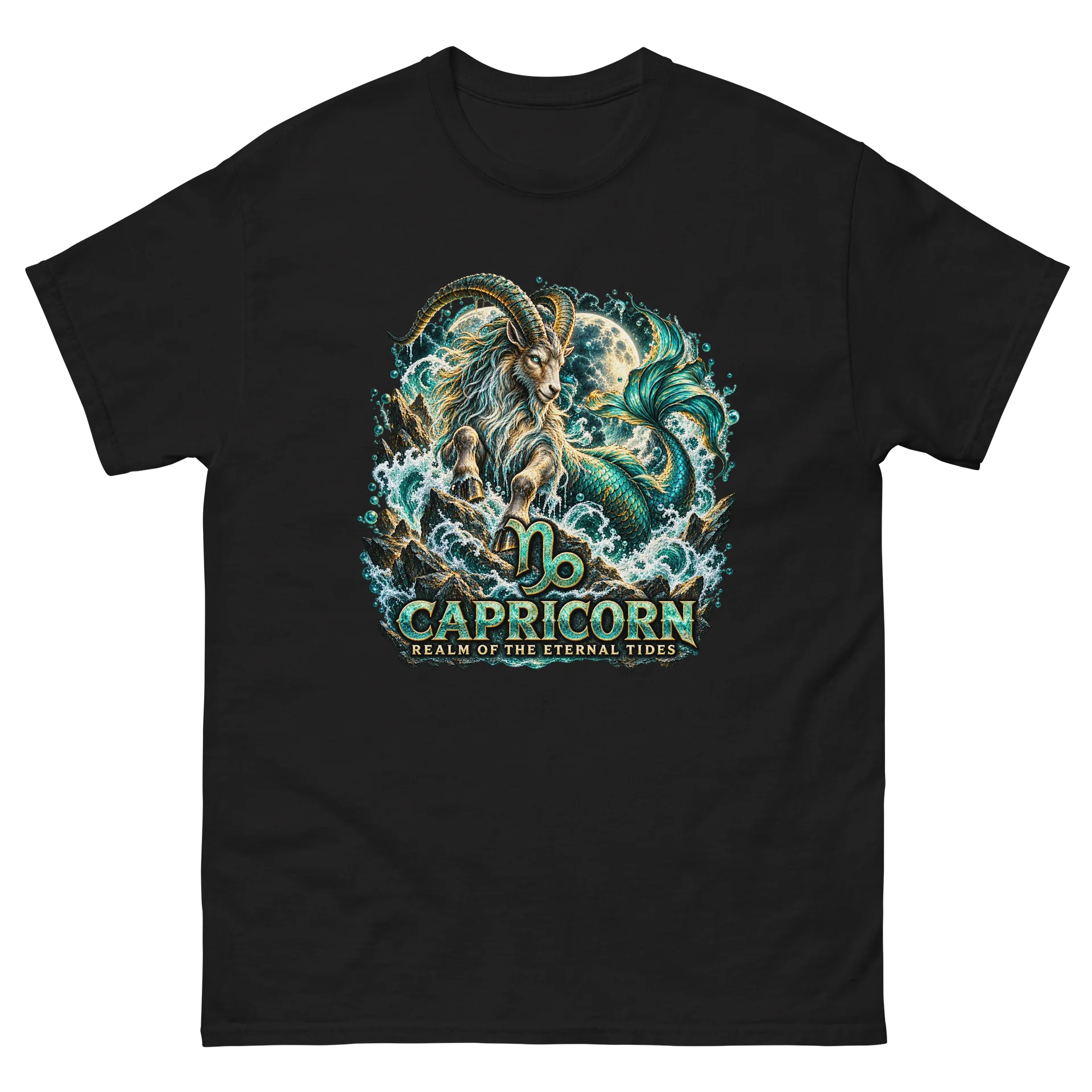 Realm of the Eternal Tides — Capricorn Zodiac Tee product image (2)