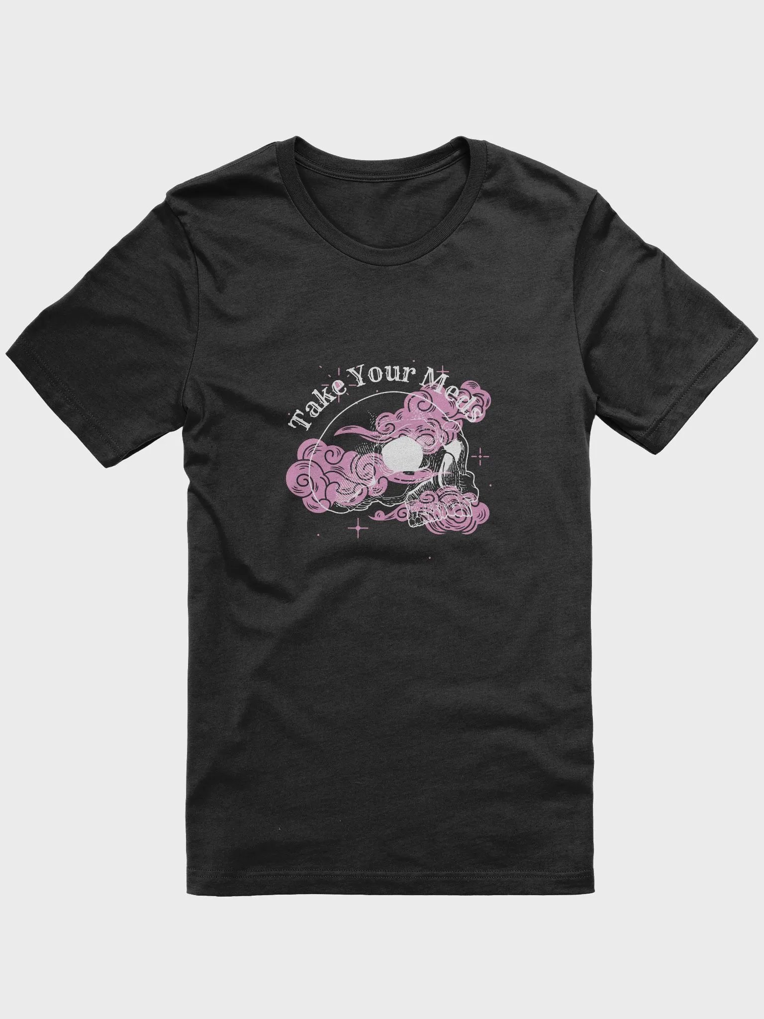 Take Your Meds Unisex T-Shirt (White Design) product image (3)