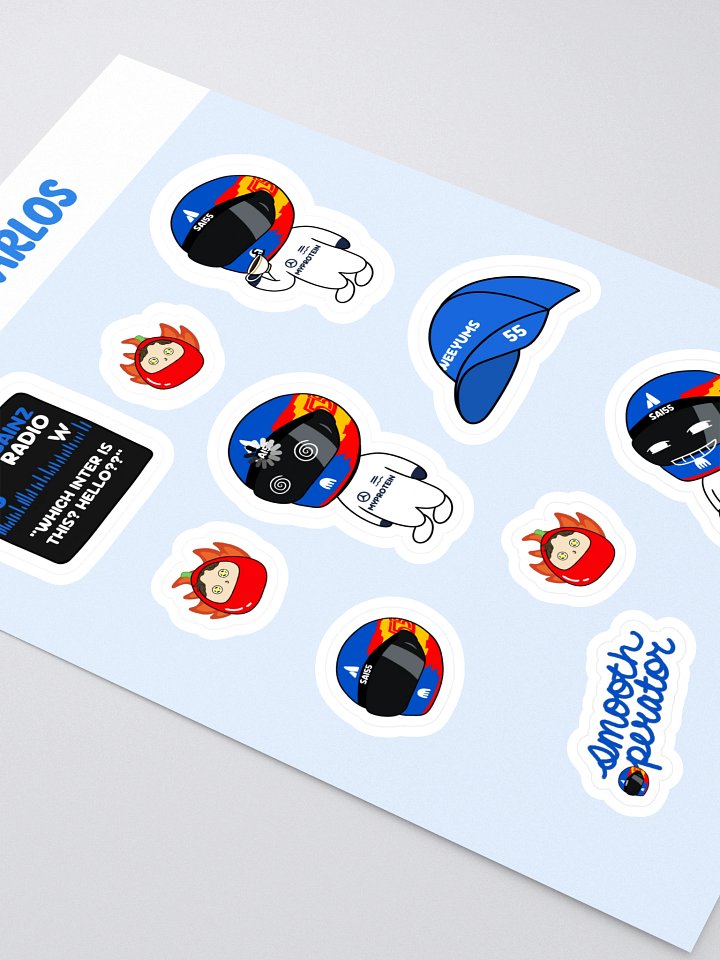Carlos Sainz - Sticker Sheet product image (2)