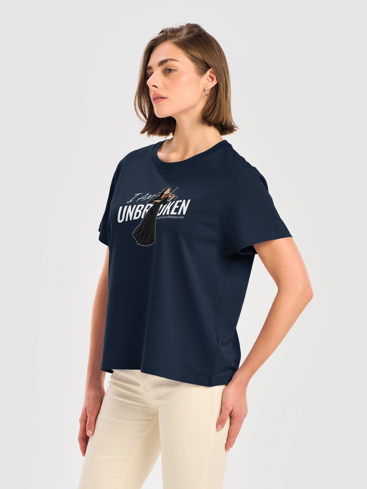 Women's Classic Cut Tshirt - Musician (Navy) product image (8)