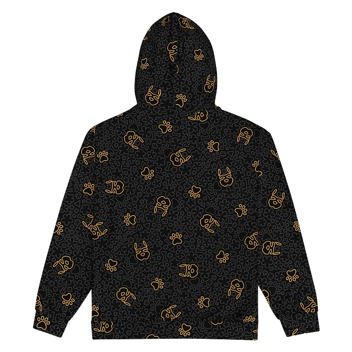 Psych Pattern Zip-Up Hoodie - Night Orange product image (2)