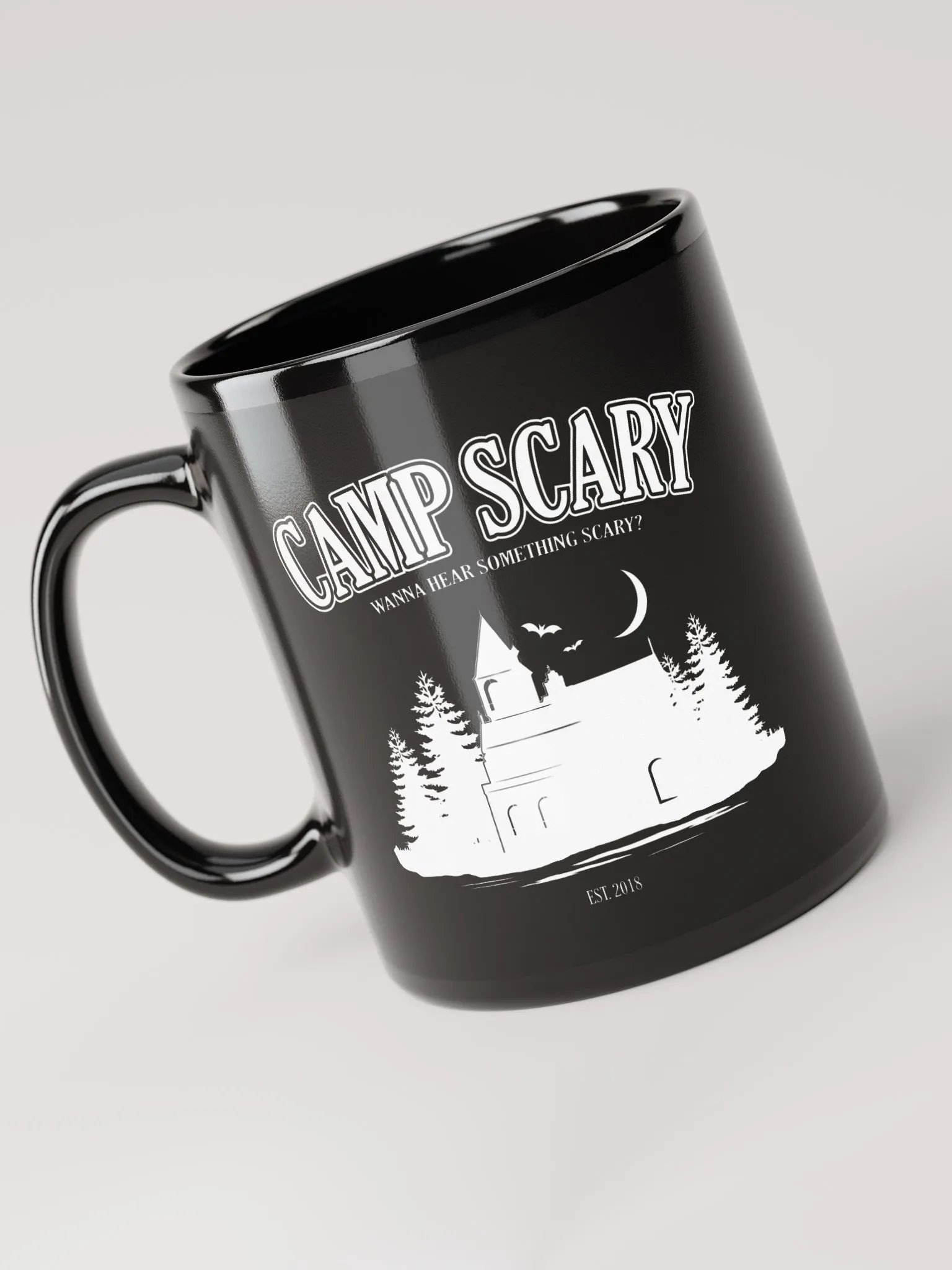 Camp Scary Black Glossy Mug product image (6)