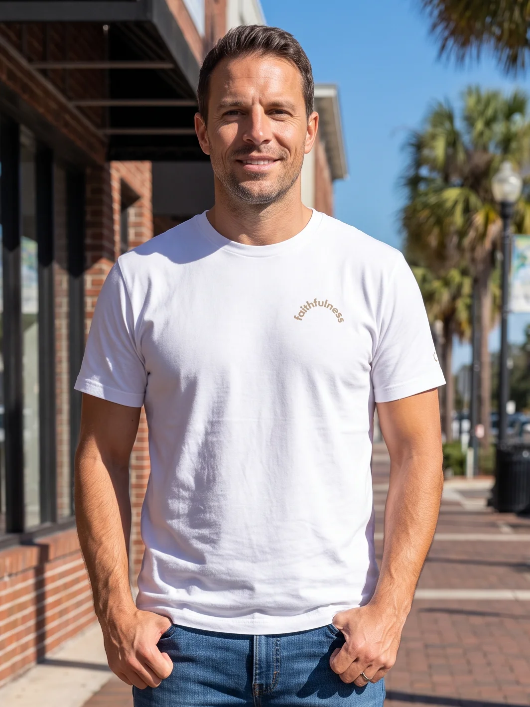 T-Shirt Faithfulness - Beige product image (1)