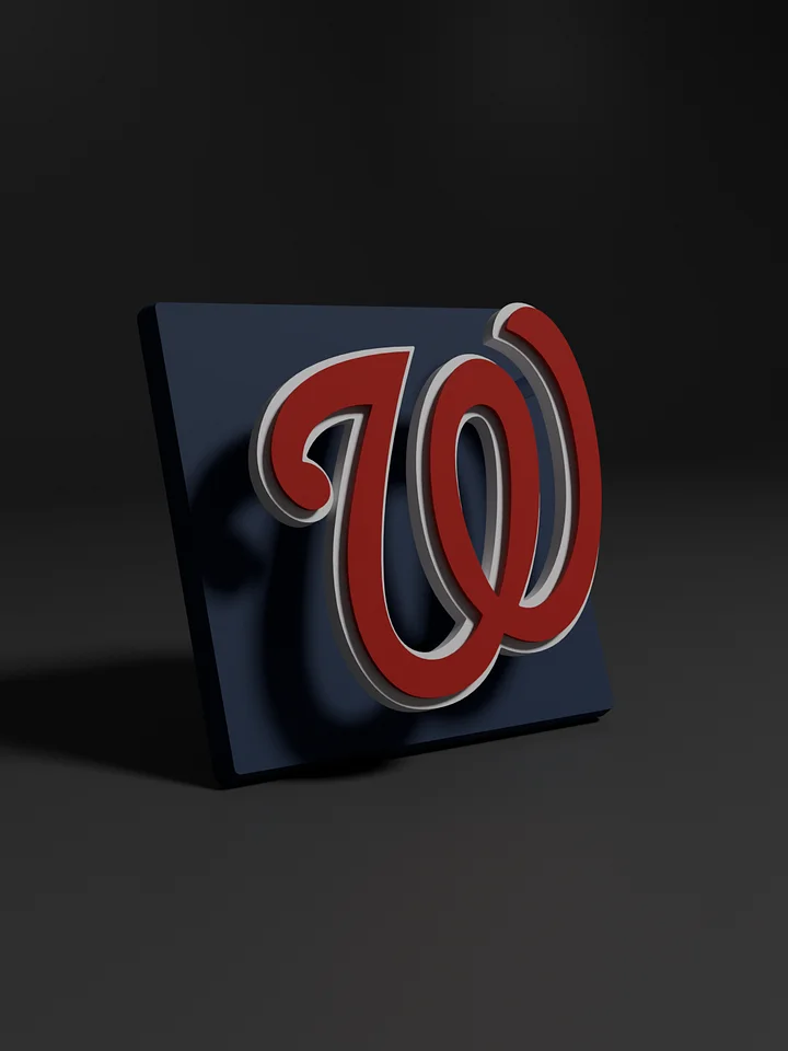 Washington Nationals 3D Printed Floating Logo Sign (Digital File Only) product image (1)