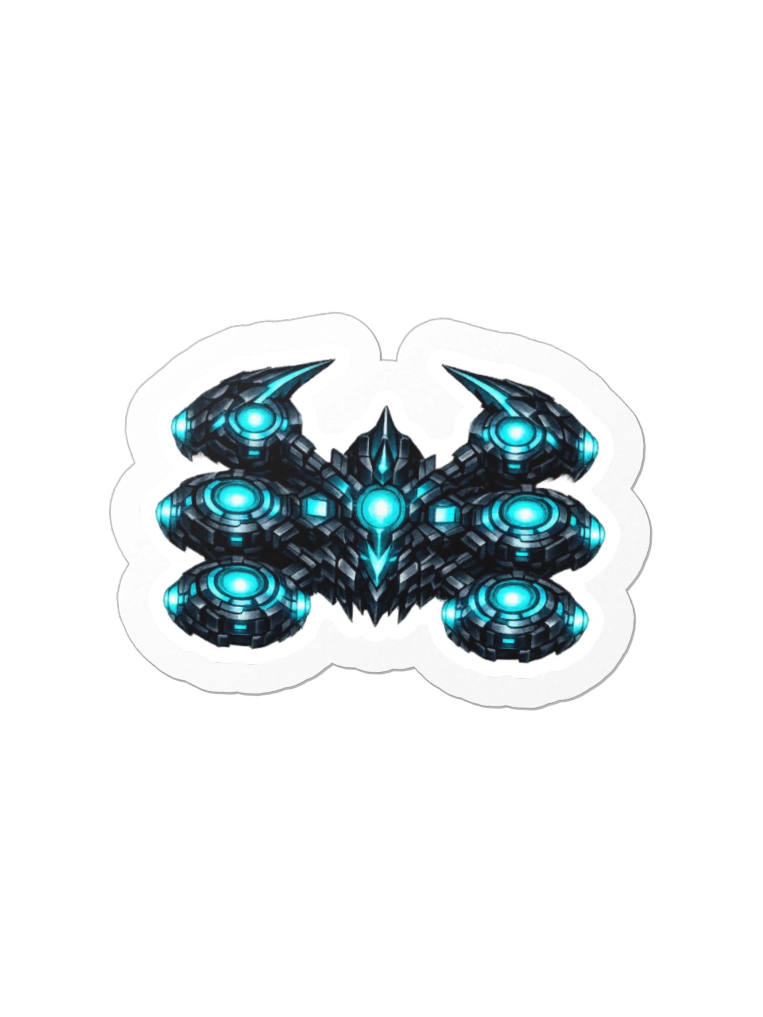 Sector Defense Cyan Stinger Die-Cut Sticker product image (2)