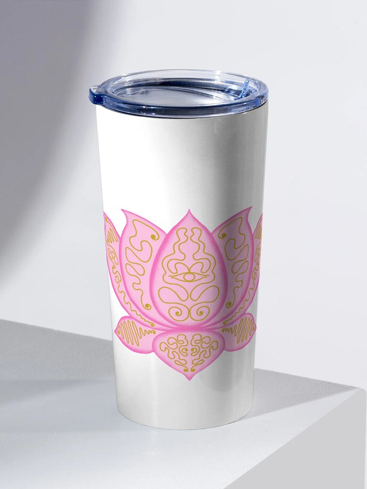 Golden Lotus Stainless Steel Tumbler product image (2)
