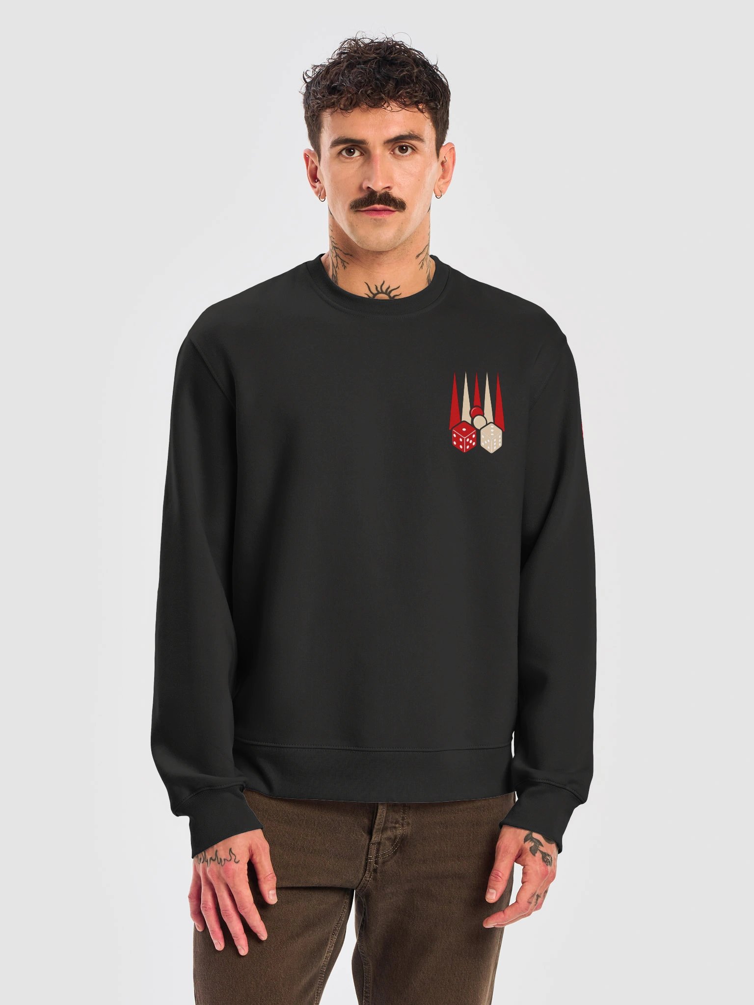 Backgammon Dice Graphic Oversized Sweatshirt product image (1)