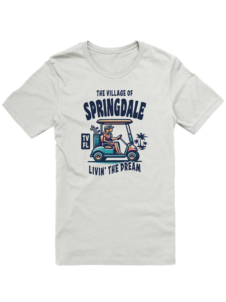 The Village of Springdale TV FL Golf Cart Design T-Shirt product image (1)