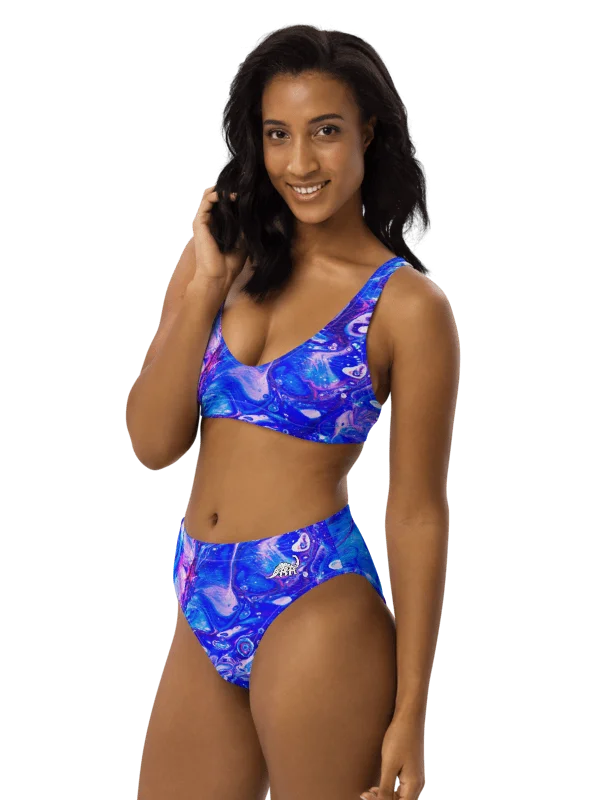 Bubblegum Fluid Acrylic High Waisted Bikini product image (4)