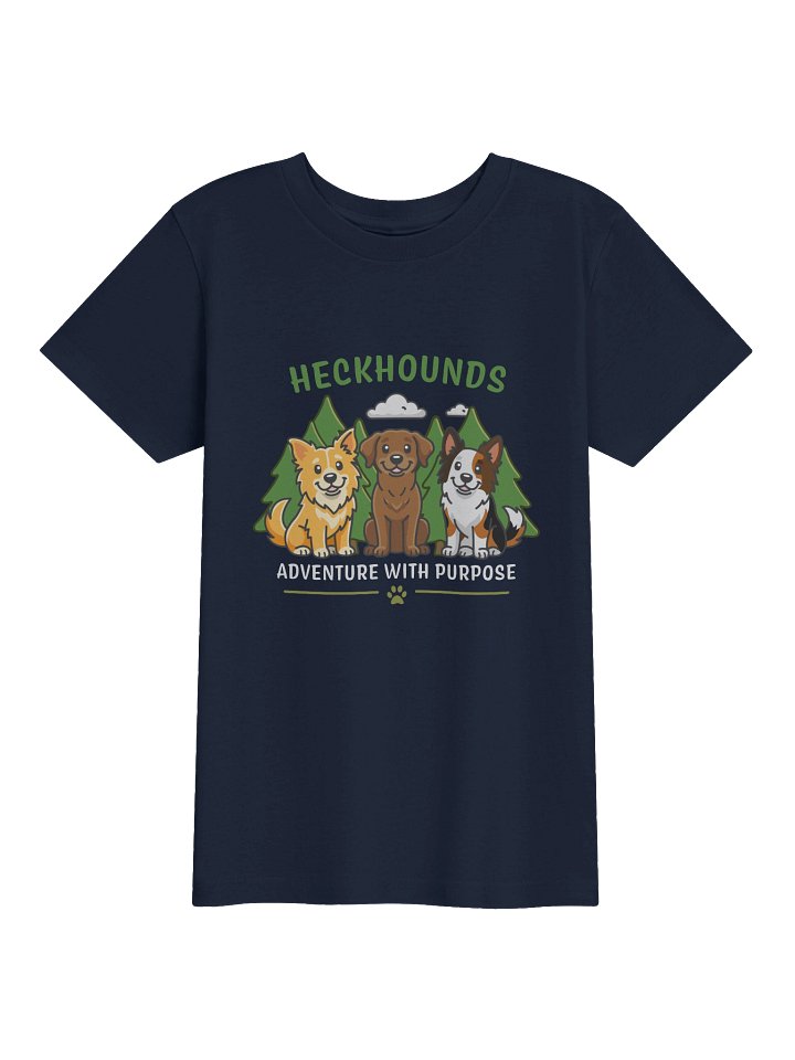 heckhound logo youth tee product image (2)